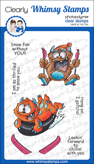 Stempel / Ski monsters / Whimsy Stamps