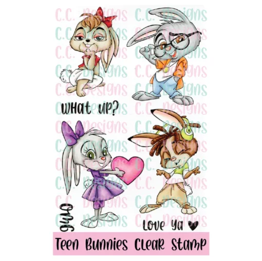 Stempel / Teen bunnies / C.C Design