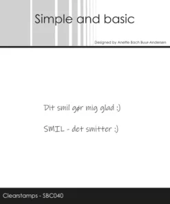 Stempel / Dansk tekst / Simple and Basic