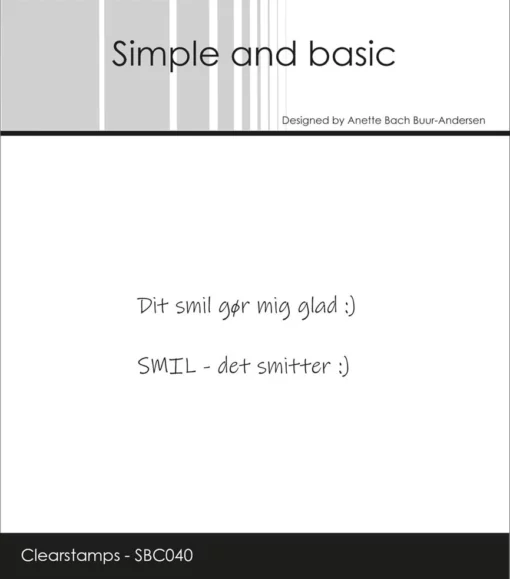 Stempel / Dansk tekst / Simple and Basic